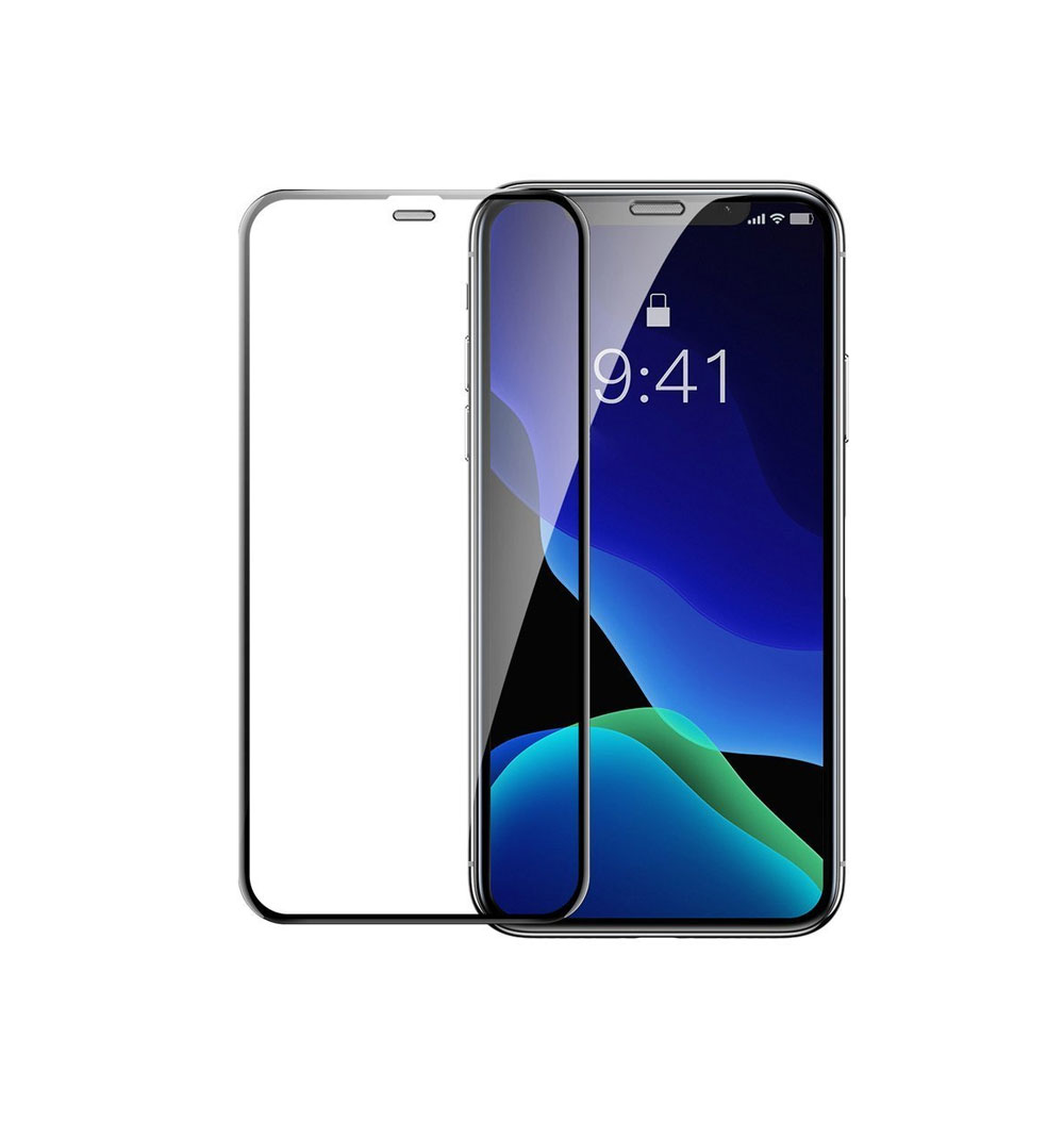 محافظ صفحه نمایش باسئوس مدل SGAPIPH65-WE01 مناسب برای گوشی موبایل اپل iPhone XS Max (بسته دو عددی)
