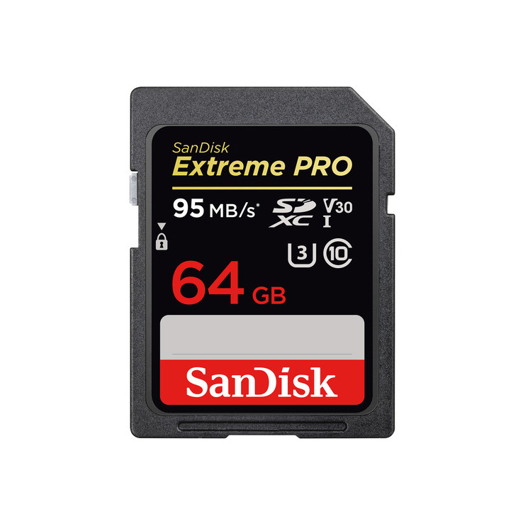 کارت حافظه SD 64GB سن دیسک مدل Extreme PRO 95MB/s