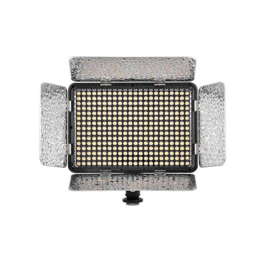 نور LED 330 دارای ریموت و باتری و شارژر و کلوین متغیر