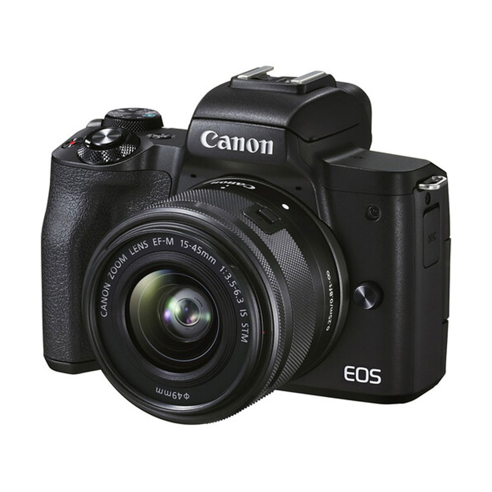 دوربین کانن EOS M50 + 15-45mm IS STM به همراه لنز فیکس 50MM و اداپتور VILTROX (استوک)