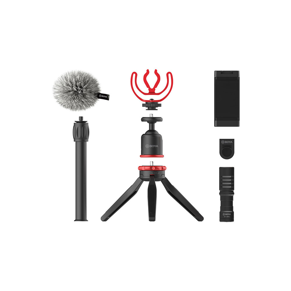 کیت ولاگر موبایلی مدل BOYA BY-VG330 (شامل و میکروفن و پایه)