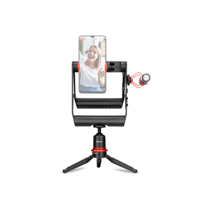 کیت ولاگر موبایلی مدل BOYA BY-VG380 (شامل و میکروفن و پایه و هولدر)
