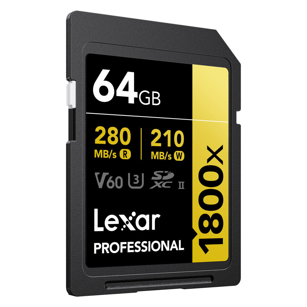 کارت حافظه‌ی  UHS-II سری GOLD مدل Lexar 64GB