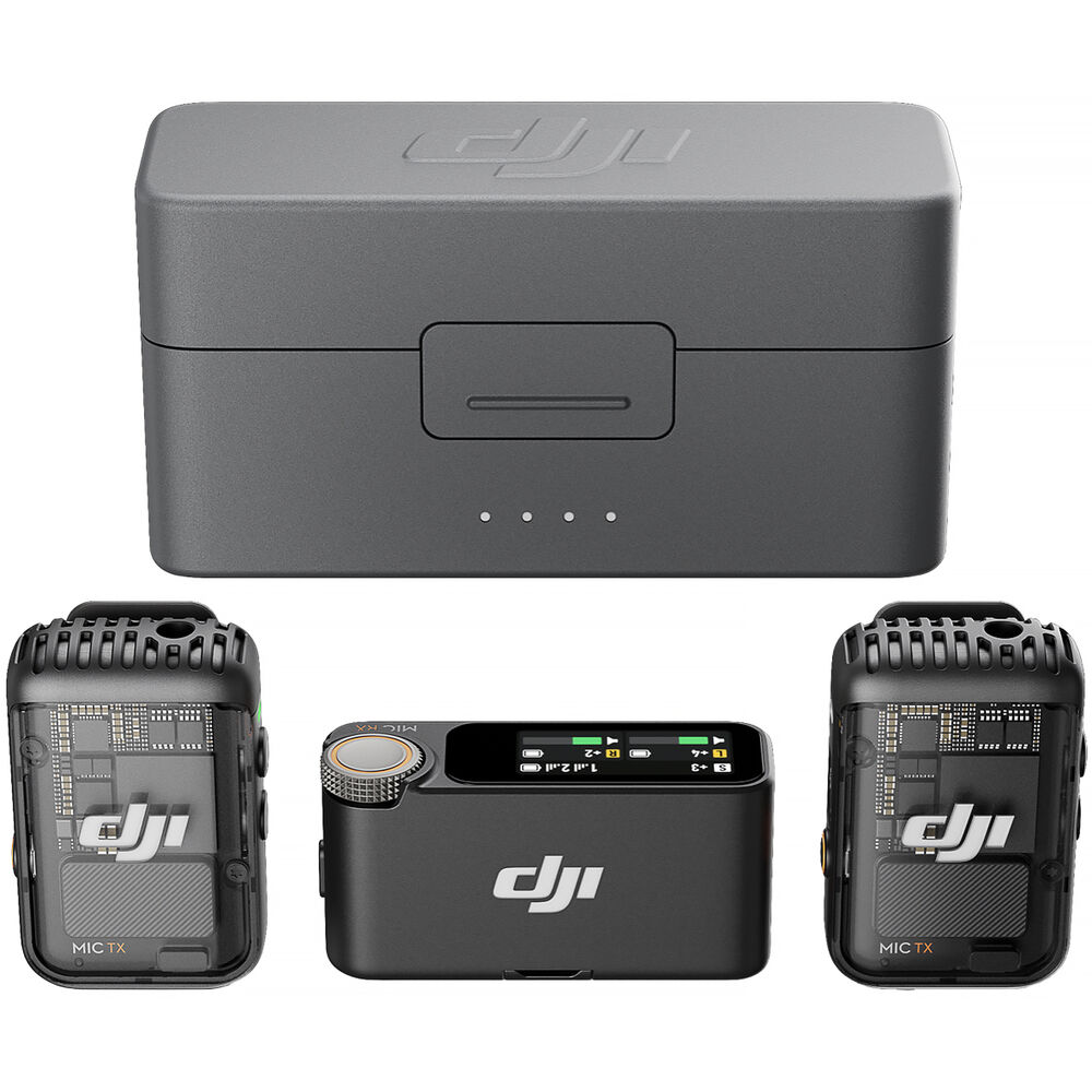 میکروفن بی‌سیم حرفه‌ای DJI Mic 2 (دو کاربره)