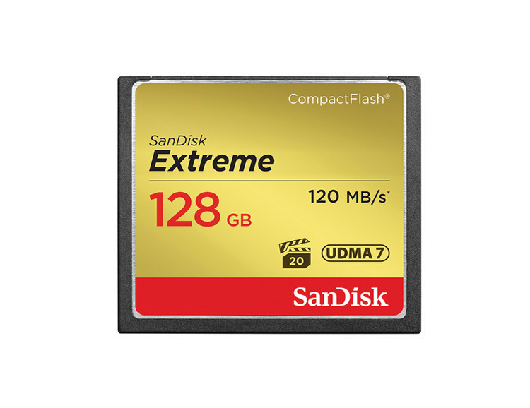 کارت حافظه CF 128GB سن دیسک مدل Extreme 120MB/s
