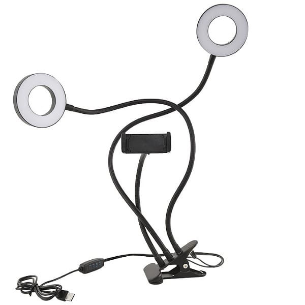 رینگ لایت مدل گیره ای RING 3 in 1
