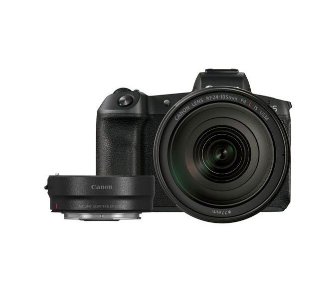 دوربین بدون آینه کانن EOS R به همراه لنز RF 24-105mm و آداپتور EF