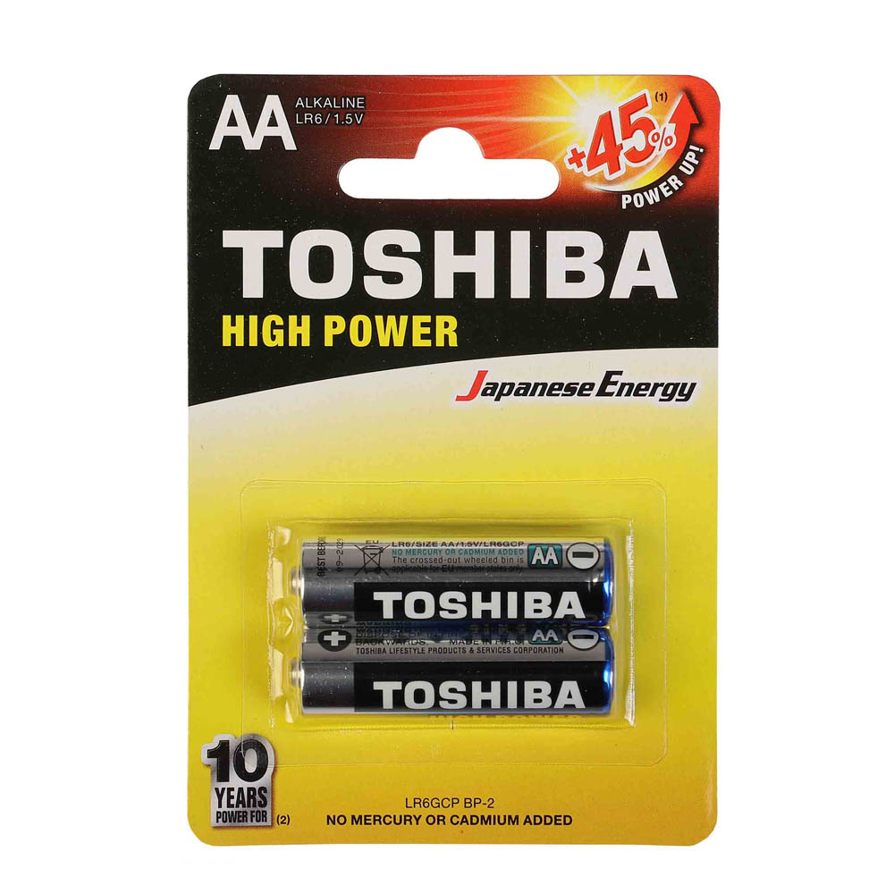 باتری قلمی توشیبا مدل High Power بسته 2 عددی
