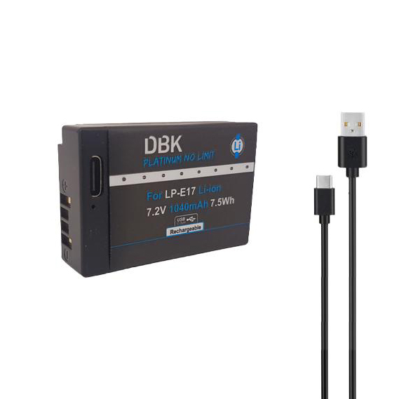 باتری کانن LP-E17 برند DBK (بدون نیاز به شارژر)