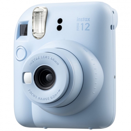 دوربين چاپ سريع فوجی فيلم FUJIFILM INSTAX MINI 12 رنگ آبی (پاستلی)
