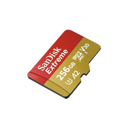 کارت حافظه microSDXC سن دیسک مدل Extreme کلاس A2 استاندارد UHS-I U3 سرعت 160MBps ظرفیت 256 گیگابایت