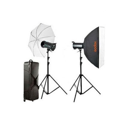 کیت دوتایی فلاش استودیویی Godox QS400II
